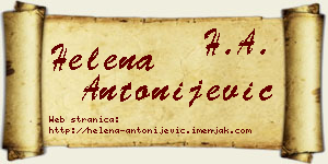 Helena Antonijević vizit kartica